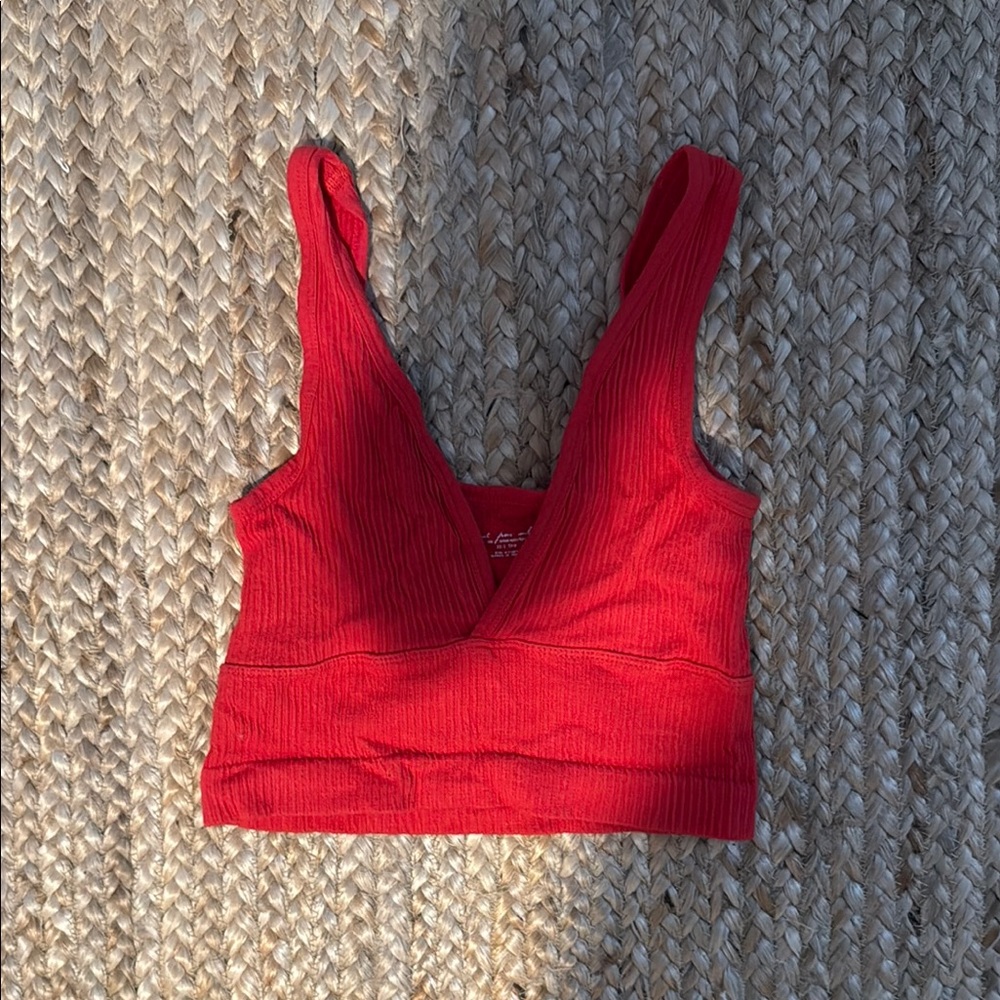 Urban Outfitters Vibrant Red Textured Top
